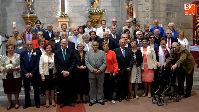 Un total de 22 matrimonios de la comarca celebraban hoy sus Bodas de Oro en Peñaranda