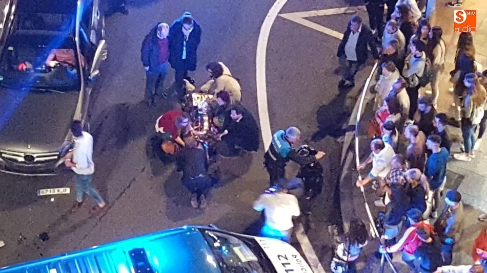 Foto 10 - Un motorista colisiona contra un turismo en la confluencia de las calles Correhuela y Gran V&iacute;a  