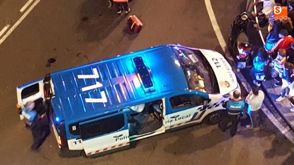 Foto 7 - Un motorista colisiona contra un turismo en la confluencia de las calles Correhuela y Gran V&iacute;a  