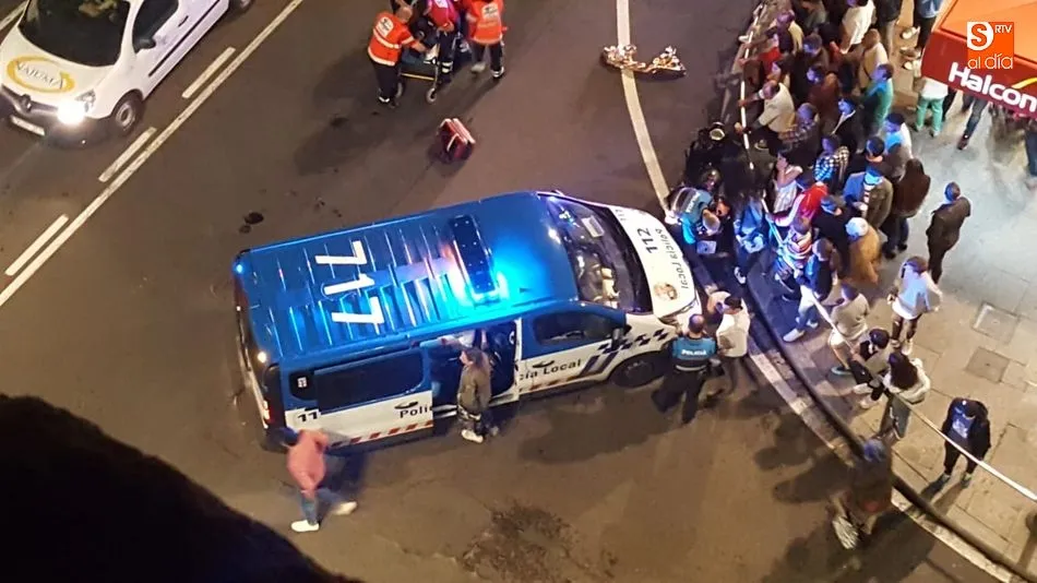 Foto 4 - Un motorista colisiona contra un turismo en la confluencia de las calles Correhuela y Gran V&iacute;a  