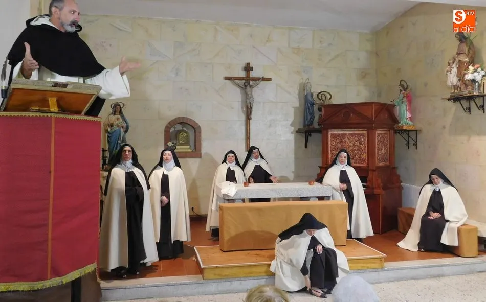 Uno de los momentos de la representación en la iglesia Nueva de Buenavista