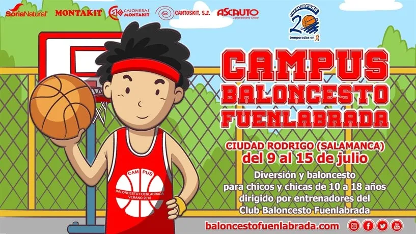 Ciudad Rodrigo acogerá el Campus de Verano del CB Fuenlabrada por 5º año consecutivo  