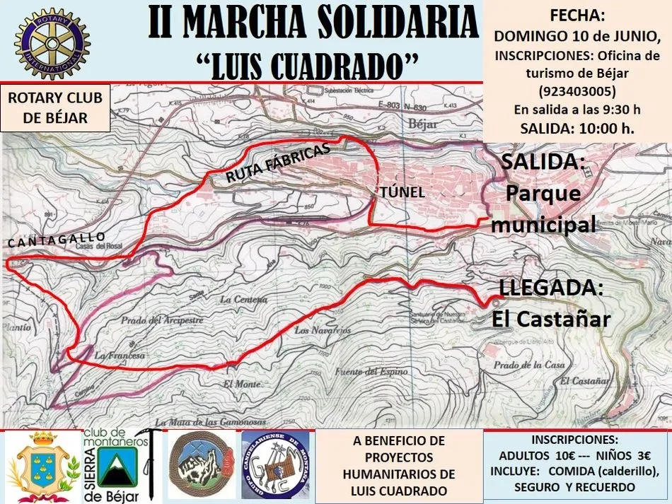 Foto 2 - Rotary Club organiza la marcha de senderismo solidaria en honor a Luis Cuadrado  