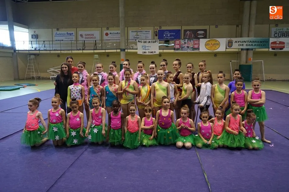 La Escuela de Gimnasia Rítimica al completo despidió el curso 2017/2018 en Guijuelo