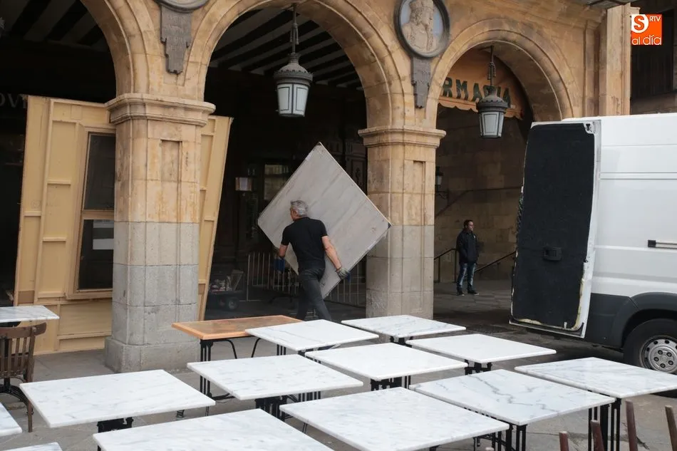 Foto 10 - Salamanca sigue su transformaci&oacute;n con el rodaje de la pel&iacute;cula de Amen&aacute;bar