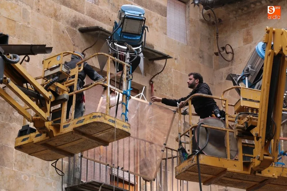Foto 6 - Salamanca sigue su transformaci&oacute;n con el rodaje de la pel&iacute;cula de Amen&aacute;bar