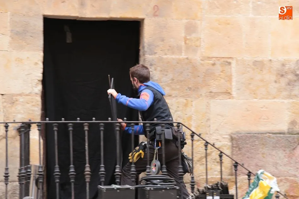 Foto 4 - Salamanca sigue su transformaci&oacute;n con el rodaje de la pel&iacute;cula de Amen&aacute;bar