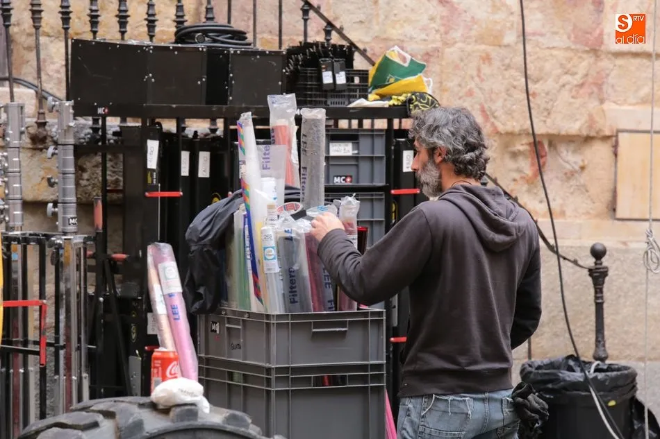 Foto 2 - Salamanca sigue su transformaci&oacute;n con el rodaje de la pel&iacute;cula de Amen&aacute;bar