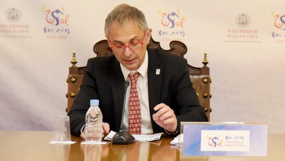 Rueda de prensa del Consejo de Gobierno a cargo del rector Ricardo Rivero