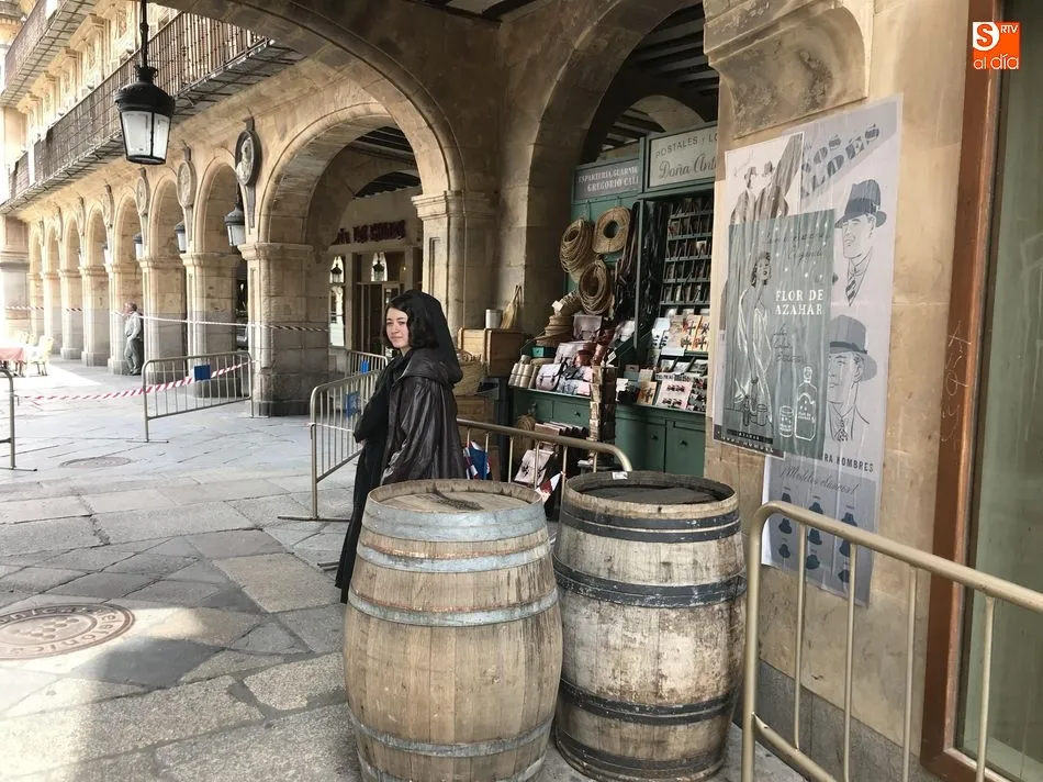 Foto 3 - Cortes del tr&aacute;nsito peatonal en la Plaza Mayor por el rodaje de Amen&aacute;bar