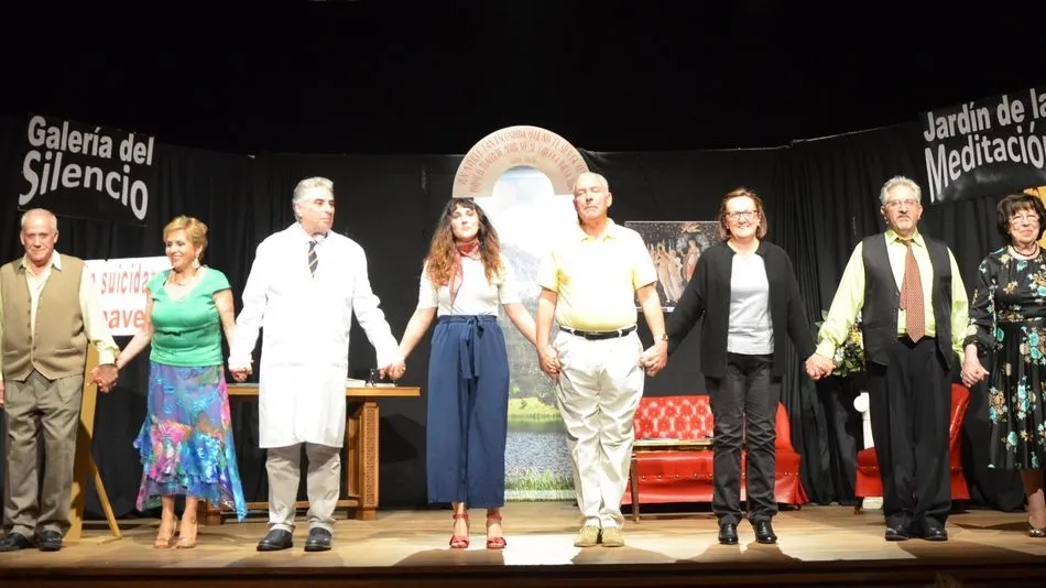 Momentos de la representación ayer en la Biblioteca Torrente Ballester / Foto: Rosa Mari Vicente