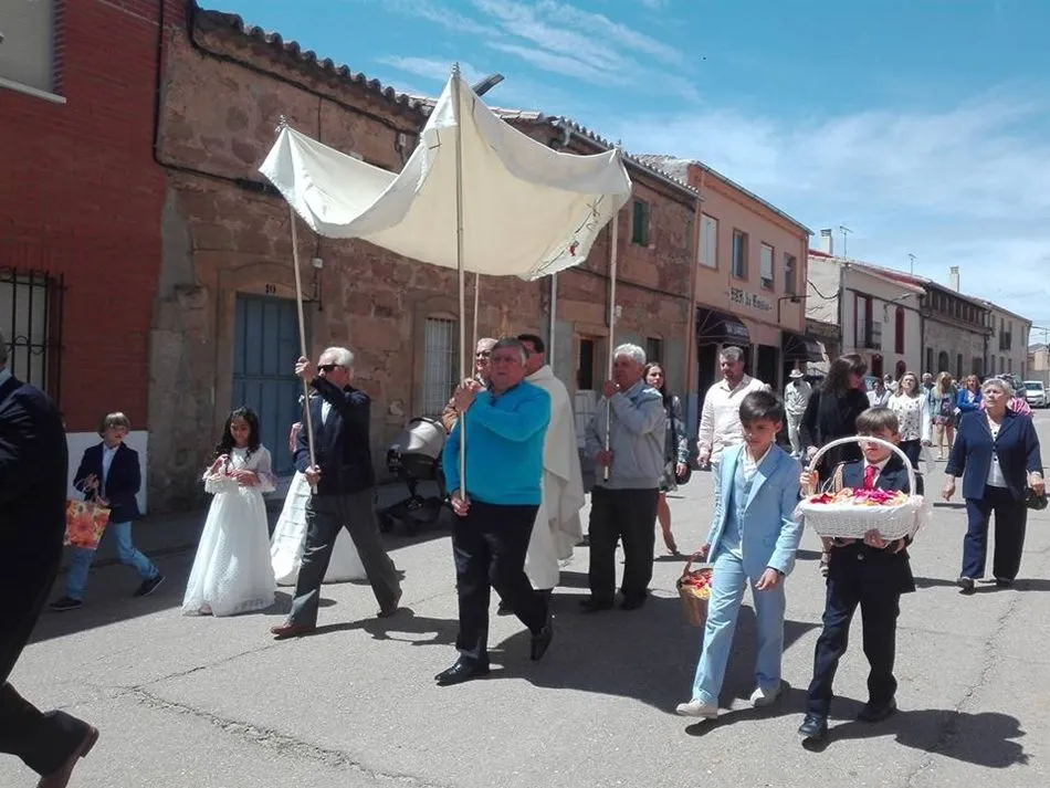 Foto 3 - La procesi&oacute;n del Corpus recorre Aldearrubia