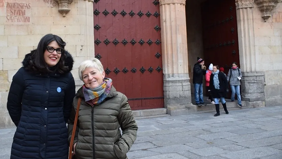 Virginia Carrera y Pilar Moreno, concejales de Ganemos Salamanca