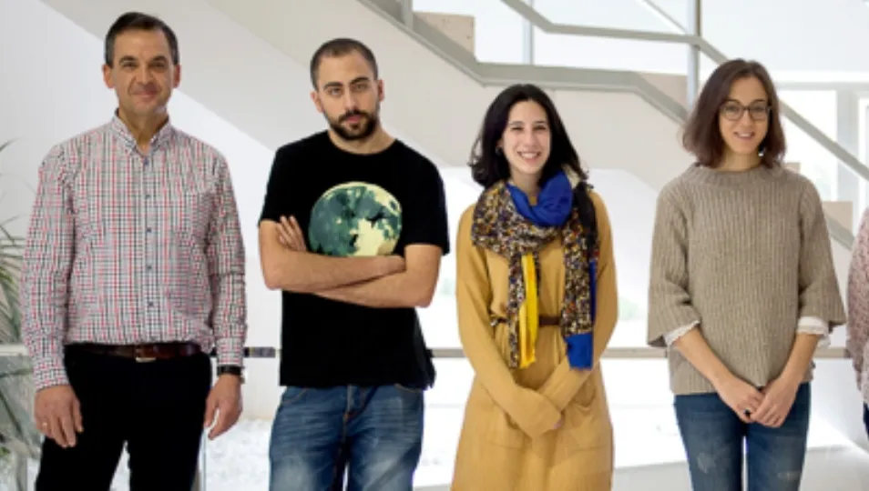 Algunos de los investigadores del grupo de investigación dirigido por Isidro Sánchez