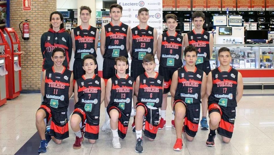 Plantilla del CB Tormes E.Leclerc-Caja Rural de Salamanca, de categoría infantil masculina