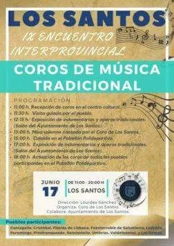Foto 2 - Los Santos acoge el pr&oacute;ximo domingo el IX Encuentro Interprovincial de Coros
