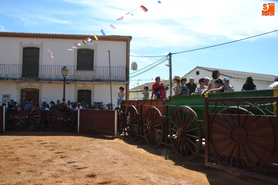 Foto 6 - Fugaz y limpio encierro a caballo en Mart&iacute;n de Yeltes con una buena asistencia de p&uacute;blico  