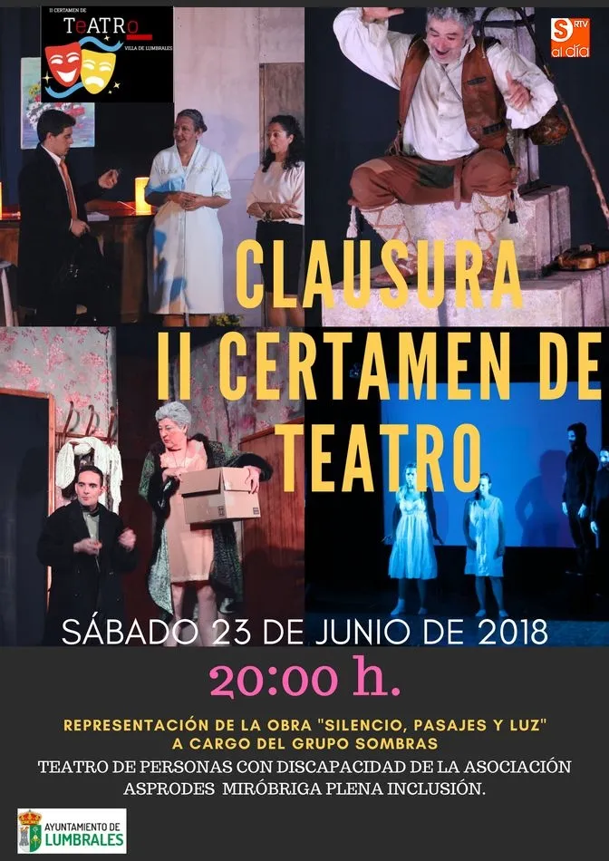 Foto 2 - El grupo mirobrigense Sombras clausura el II Certamen de Teatro Villa de Lumbrales
