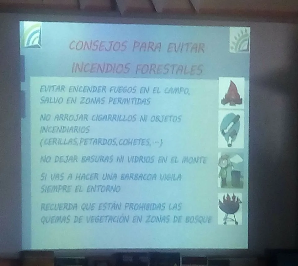 Foto 7 - Jornada se sensibilizaci&oacute;n contra los incendios en el CEIP Manuel Moreno Blanco  