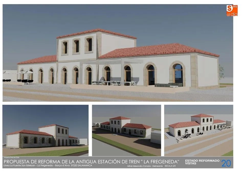 Foto 11 - Alumnos del CIFP Rodr&iacute;guez Fabr&eacute;s realizan una propuesta para rehabilitar la estaci&oacute;n de tren de ...