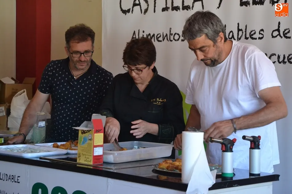 Foto 4 - Los alumnos de Mir&oacute;briga se ponen el delantal para aprender a comer sano y productos de la tierra  