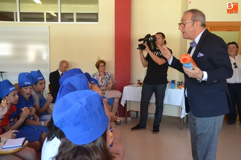 Foto 7 - Los alumnos de Mir&oacute;briga se ponen el delantal para aprender a comer sano y productos de la tierra  