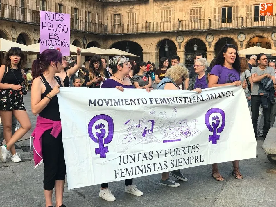 Foto 4 - Protesta en la Plaza Mayor contra la puesta en libertad bajo fianza de los miembros de &lsquo;La...