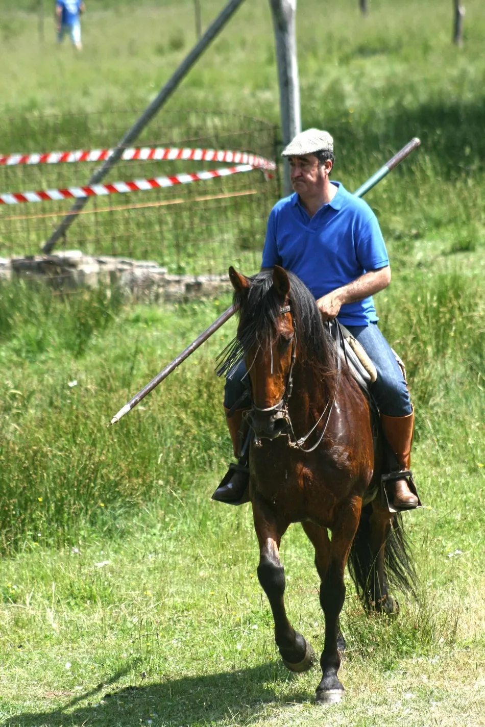 Foto 8 - Largo, vistoso y limpio primer encierro a caballo en Navasfr&iacute;as  
