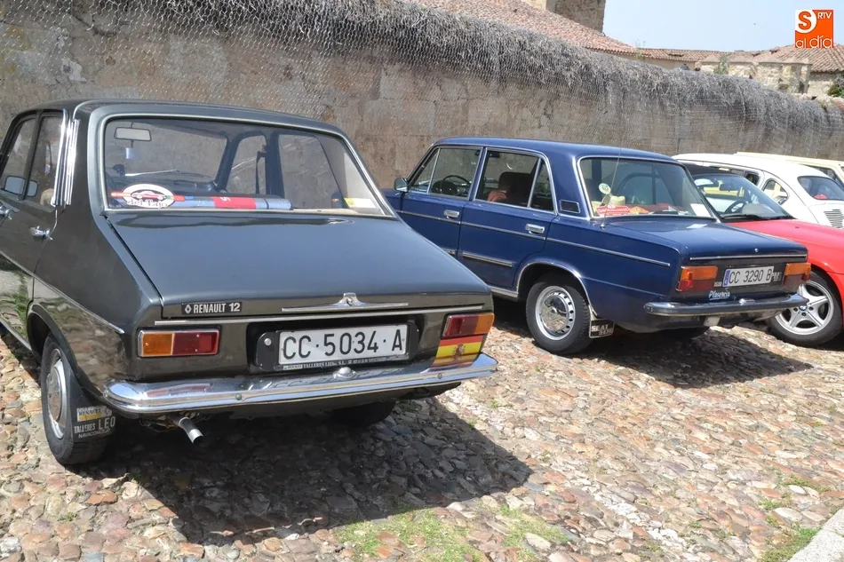 Foto 6 - Un grupo de coches antiguos, liderado por varios Seat 600, visita Mir&oacute;briga  