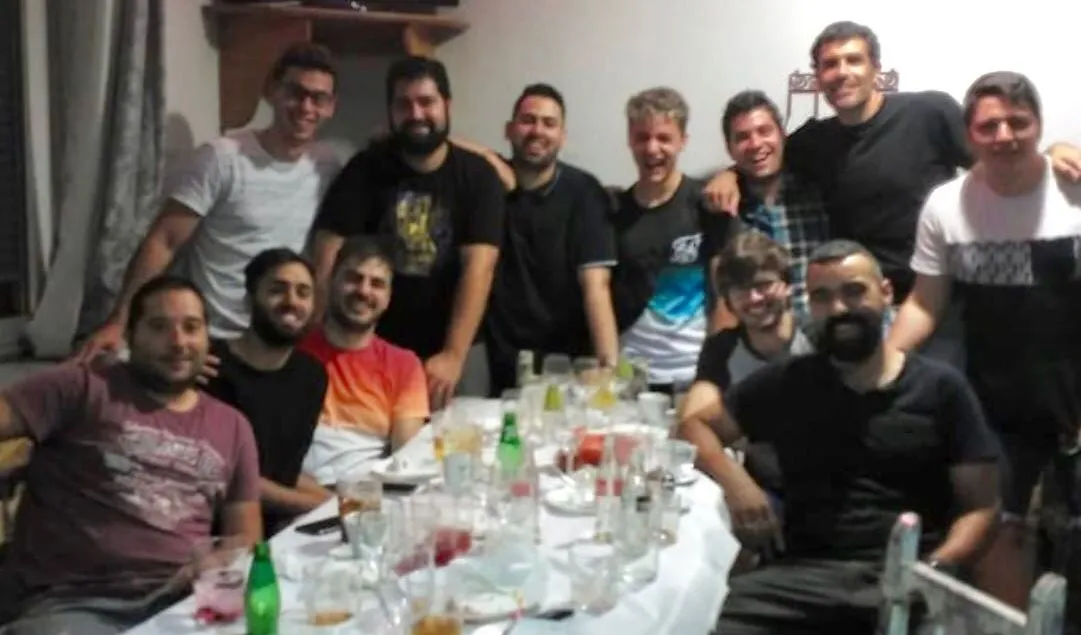 El equipo de basket del Ciudad Rodrigo CF se va de cena  
