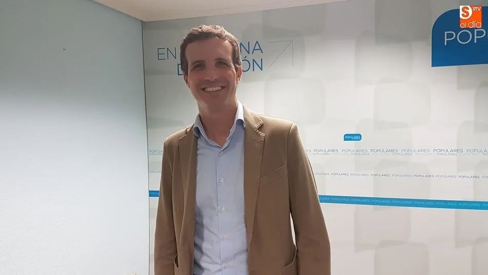 Pablo Casado, uno de los seis precandidatos que opta a la presidencia del PP nacional.