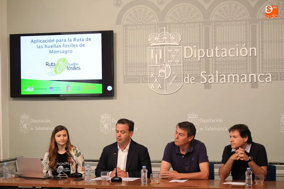 Foto 3 - Presentada una APP, con videojuego incluido, sobre la Ruta de las Huellas F&oacute;siles de Monsagro  