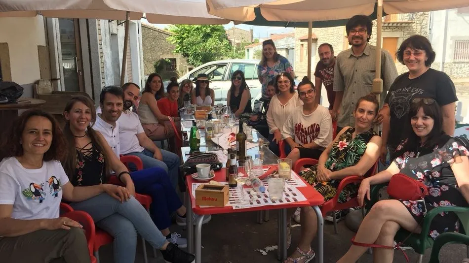 Los empleados de la AECT Duero-Duero celebran el final de su contrato  