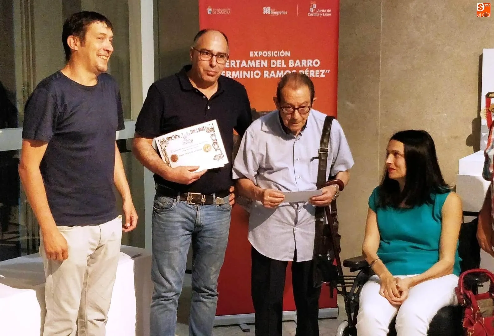 Tomás Pérez durante la entrega de premios celebrada en Zamora