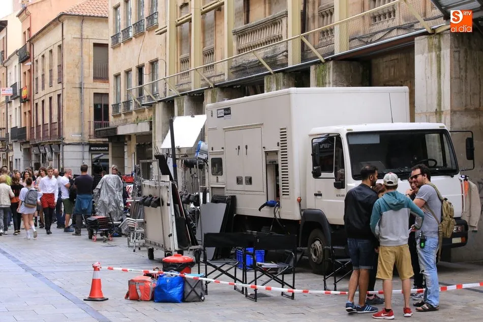 Foto 7 - El rodaje de una pel&iacute;cula alemana sorprende a los viandantes en el centro de la ciudad