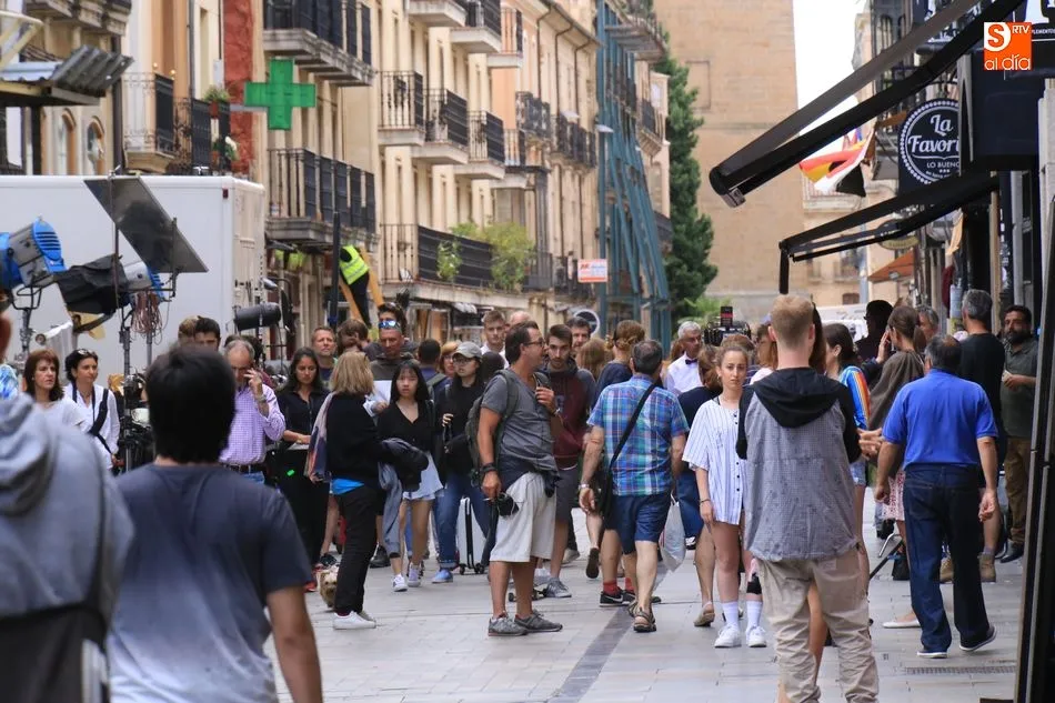 Foto 6 - El rodaje de una pel&iacute;cula alemana sorprende a los viandantes en el centro de la ciudad