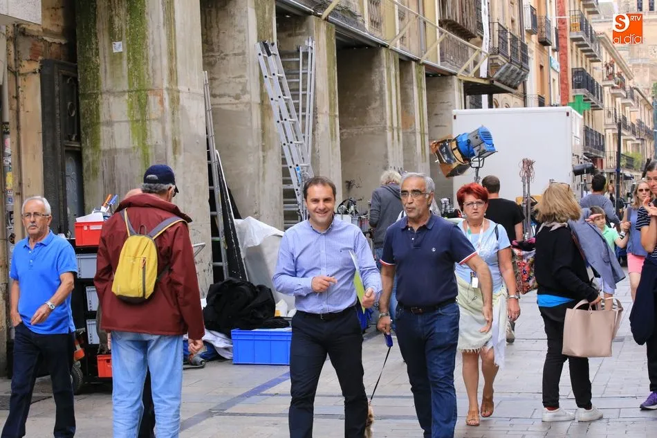 Foto 3 - El rodaje de una pel&iacute;cula alemana sorprende a los viandantes en el centro de la ciudad