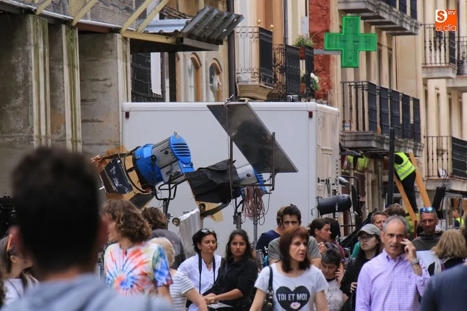 Foto 2 - El rodaje de una pel&iacute;cula alemana sorprende a los viandantes en el centro de la ciudad