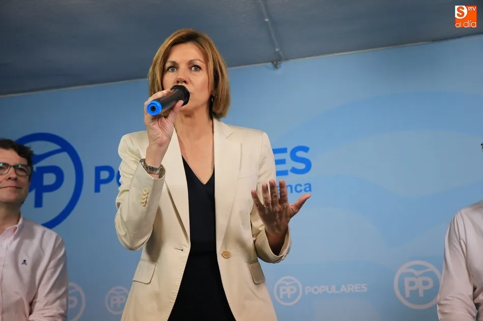 Foto 2 - Cospedal: &ldquo;Aunque nos hayan echado del Gobierno en este partido nos sabemos levantar&rdquo;