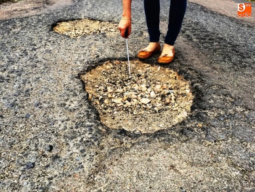 El Partido Popular conoció de primera mano el estado de la carretera