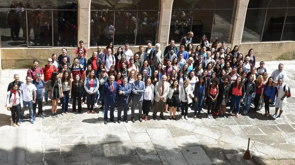 Estudiantes y profesores brasileños en los Cursos Internacionales de la USAL.