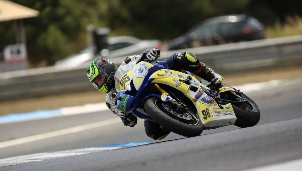 Merchán en el circuito de Estoril