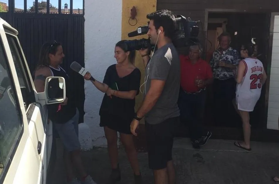 Foto 6 - Telecinco entrevista al alcalde de &Aacute;gueda al hilo de la exhumaci&oacute;n de los restos de Franco  