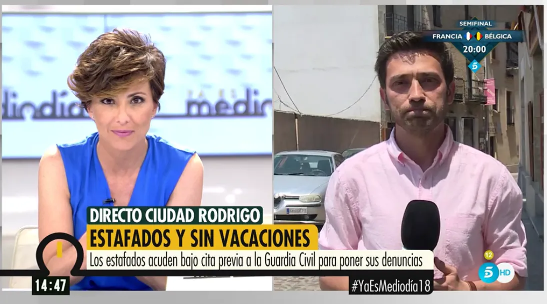 Telecinco repite conexión en directo con Miróbriga por el caso de la agencia de viajes  