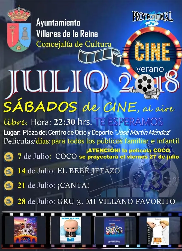 Foto 2 - Arranca con &eacute;xito de p&uacute;blico el programa &lsquo;S&aacute;bados de cine al aire libre&rsquo;