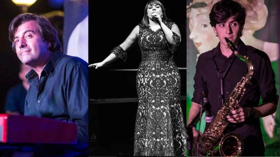 De izquierda a derecha, Chema Corvo, Victoria Mesonero e Iván Muñoz