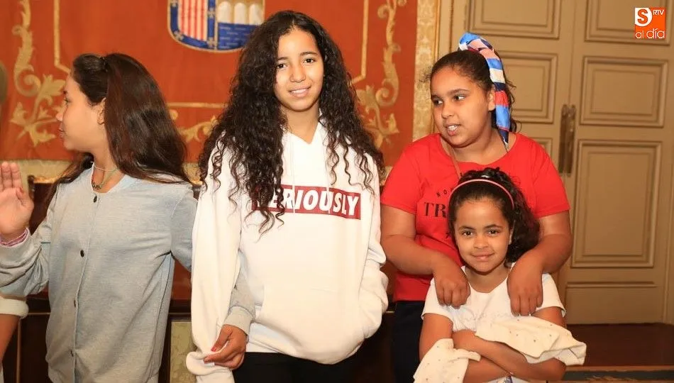 	Algunos de los menores saharauis acogidos por familias de Salamanca