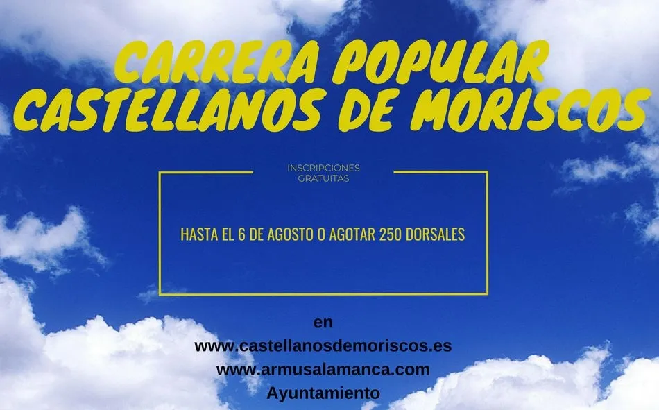 Abierto el plazo de inscripción para participar en la Carrera Popular de Castellanos de Moriscos  ...