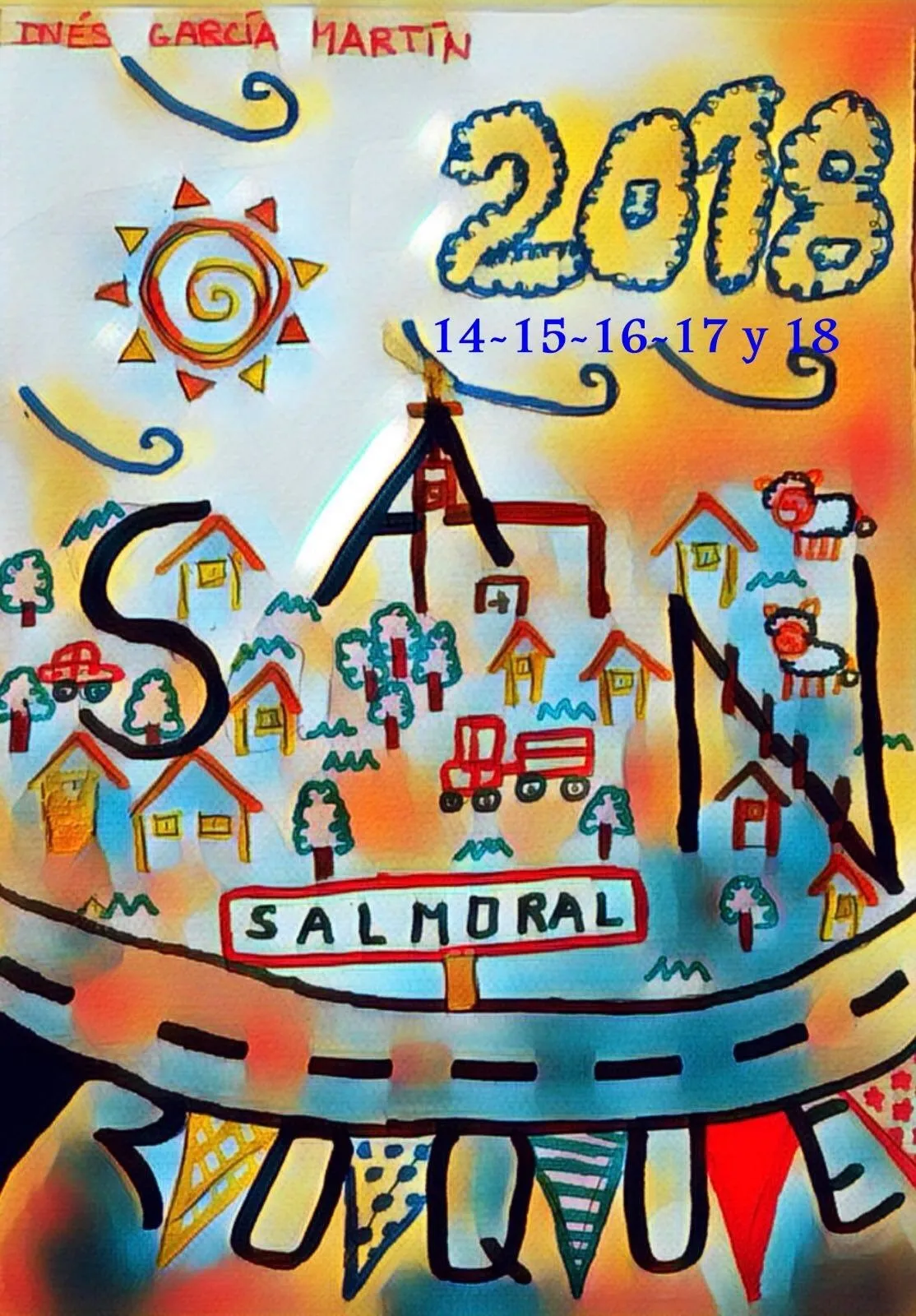 Foto 2 - La ilusi&oacute;n por los &lsquo;sanroques&rsquo; de una ni&ntilde;a de 11 a&ntilde;os protagoniza el cartel anunciador de...