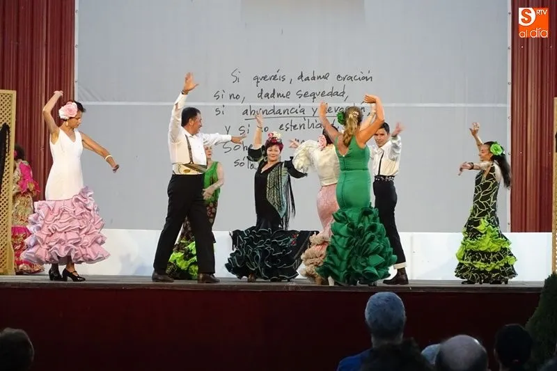 Foto 6 - El grupo de sevillanas de Alba de Tormes ameniza la noche albense
